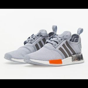 Adidas  Mens NMD_1 Halo Silver/ Bahia Orange